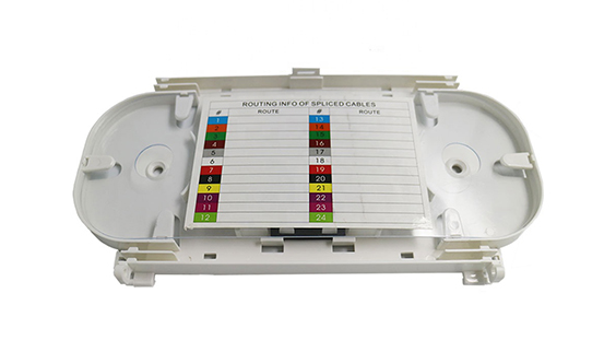 FTTH 12 24 Cores Plastic Fiber Optic Splice Tray/Cassette