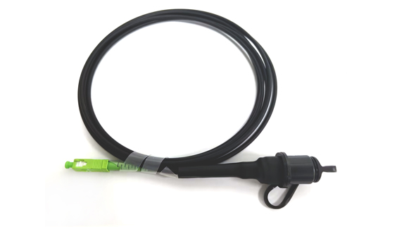 SC/APC-Mini SC/APC, SM G657A1 Simplex 3.5mm LSZH Black Patch Cord